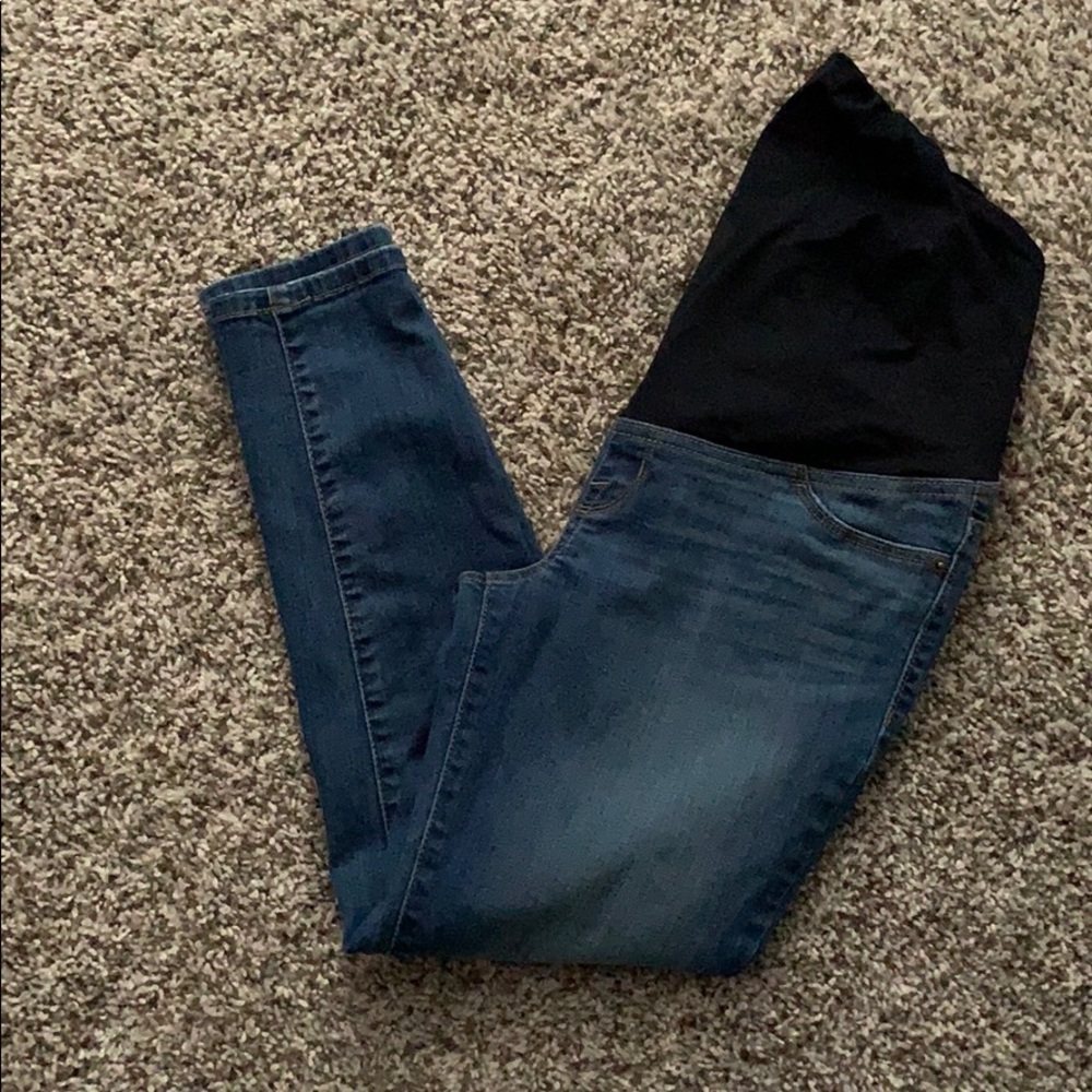 Maternity skinny cropped jean